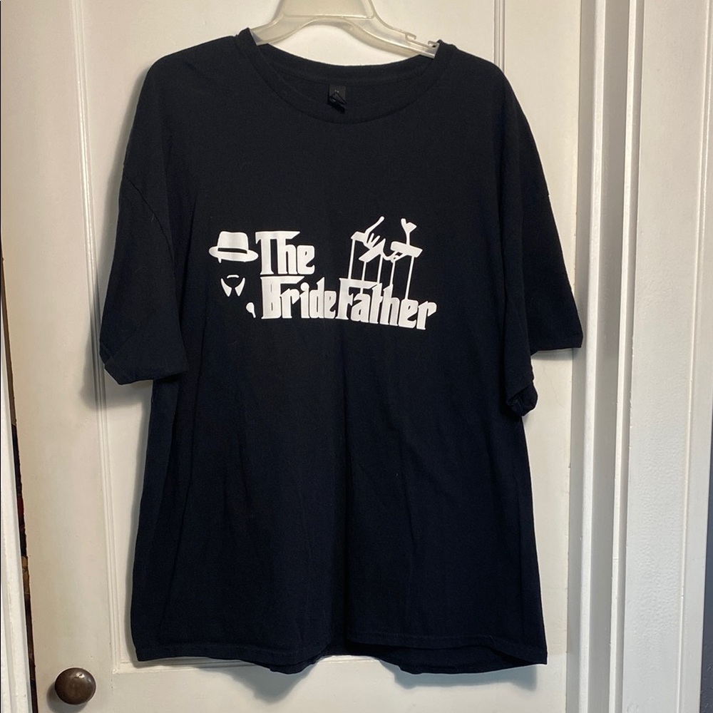 Black Graphic T-Shirt The Bride Father Men’s Size 3X
